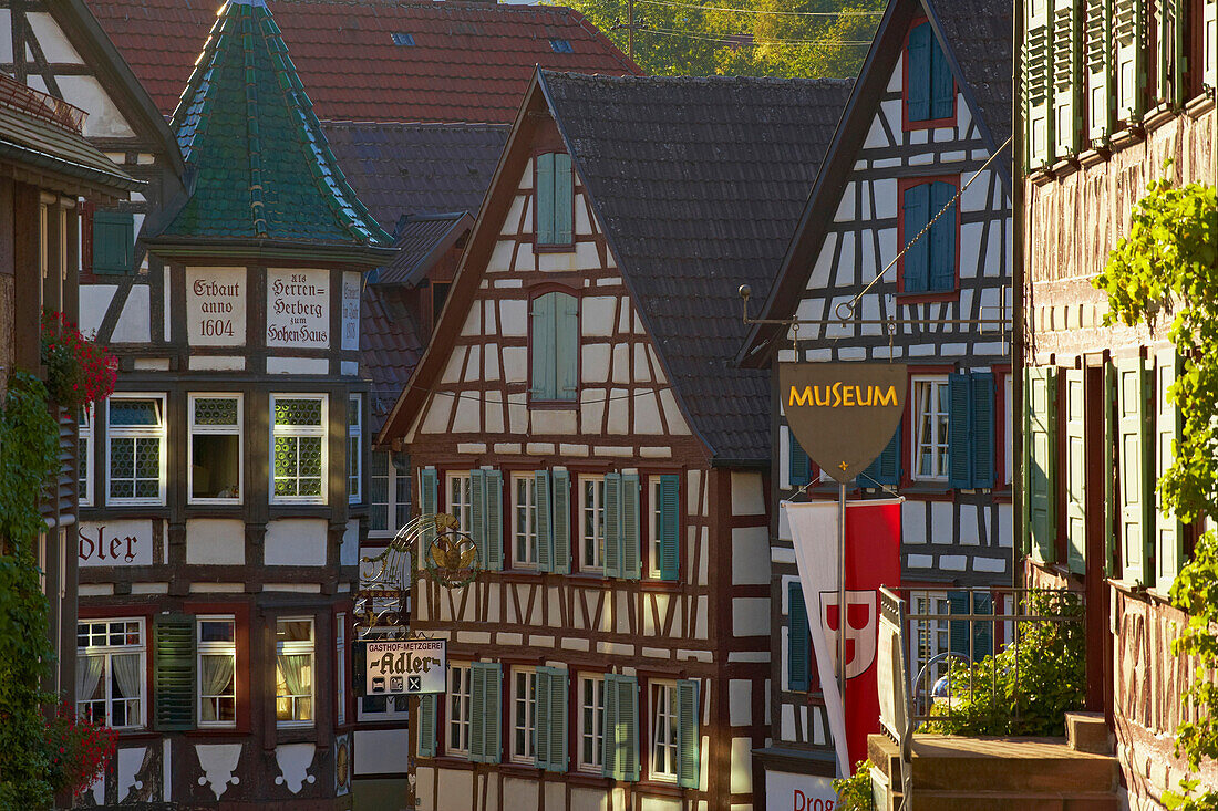 Half-timbered houses, Schiltach, Black Forest, Baden-Wurttemberg, Germany