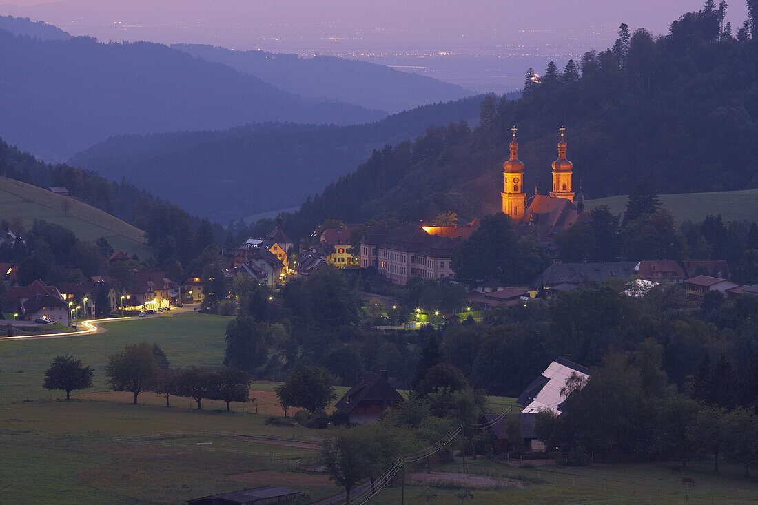 St. Peter mit Abtei, Südlicher Schwarzwald, Schwarzwald, Baden-Württemberg, Deutschland, Europa