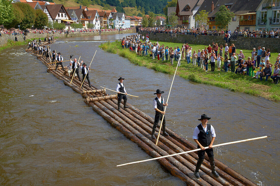 Rafter Festival, Wolfach, Kinzig Valley, Black Forest, Baden-Wurttemberg, Germany