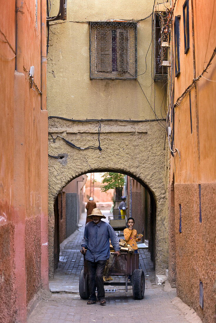 In den Gassen, Medina, Marrakesch, Marokko, Afrika