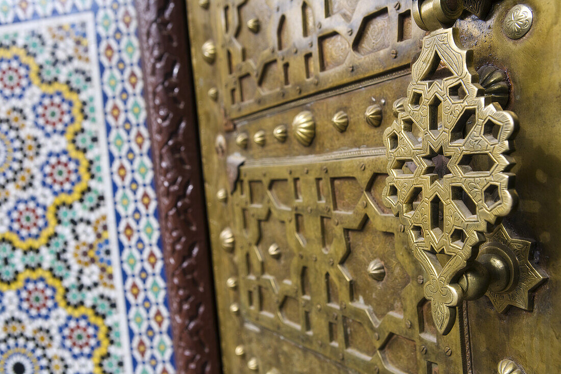 Türklopfer, Medina, Marrakesch, Marokko, Afrika