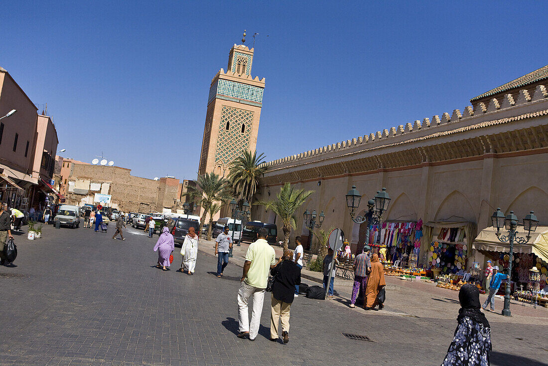 Kasbah Moschee, Rue de la Kasbah, Marrakesch, Marokko, Afrika