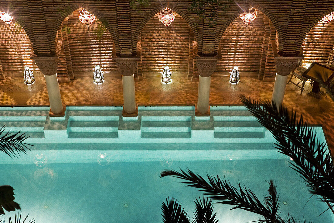 Pool in Riad La Sultana, Luxus Hotel, Marrakesch, Marokko, Afrika
