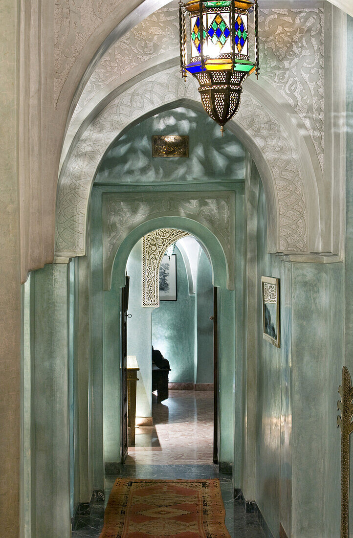 Eingang zur Spa, Riad La Sultana, Luxus Hotel, Marrakesch, Marokko, Afrika