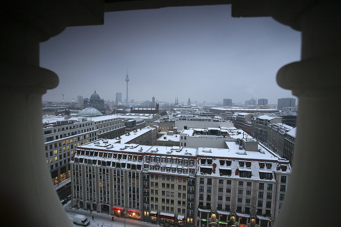 Blick vom Französischen Dom über Berlin-Mitte, Mitte, Berlin, Deutschland