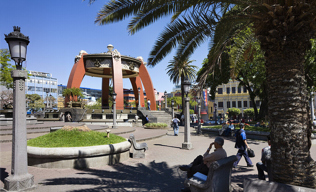 Grünanlage, Park im Zentrum von San Jose, Costa Rica, Mittelamerika