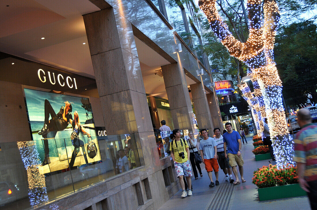 Luxury shops in Duong Khoi, Saigon, Ho Chi Minh-City, Vietnam