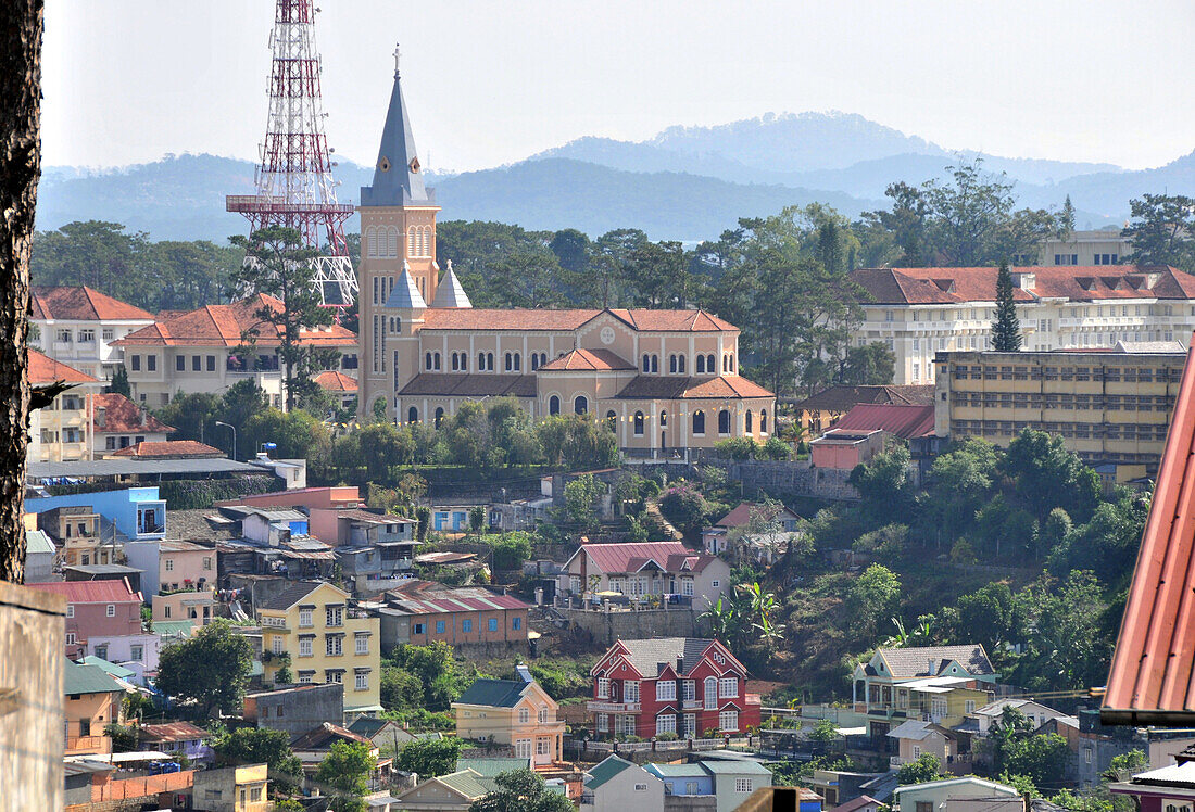 Cathedral in Da Lat in the southern mountains, Vietnam