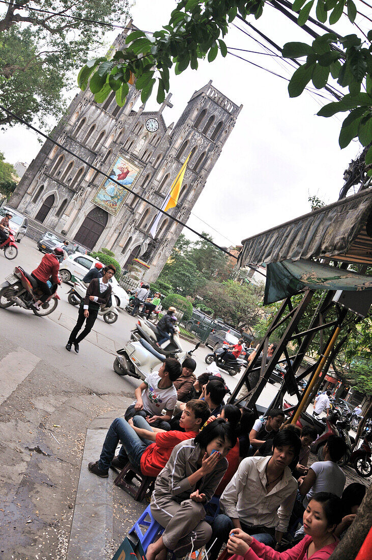 Saint Josephs cathedral, old town of Hanoi, Vietnam