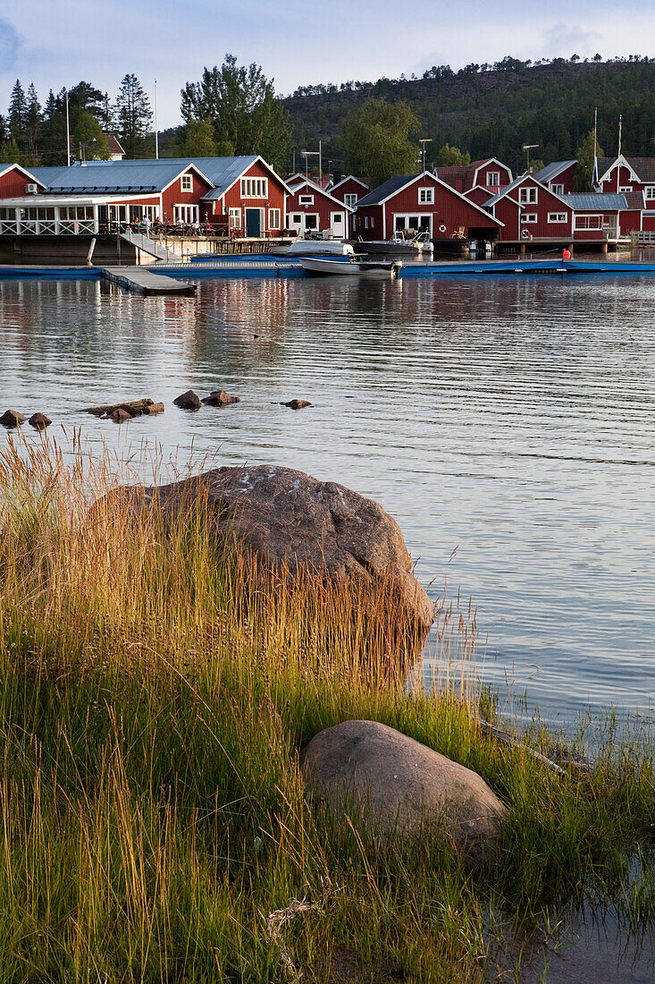 Das Dorf Norrfällsviken an der Küste, Höga Kusten, Västernorrland, Schweden, Europa