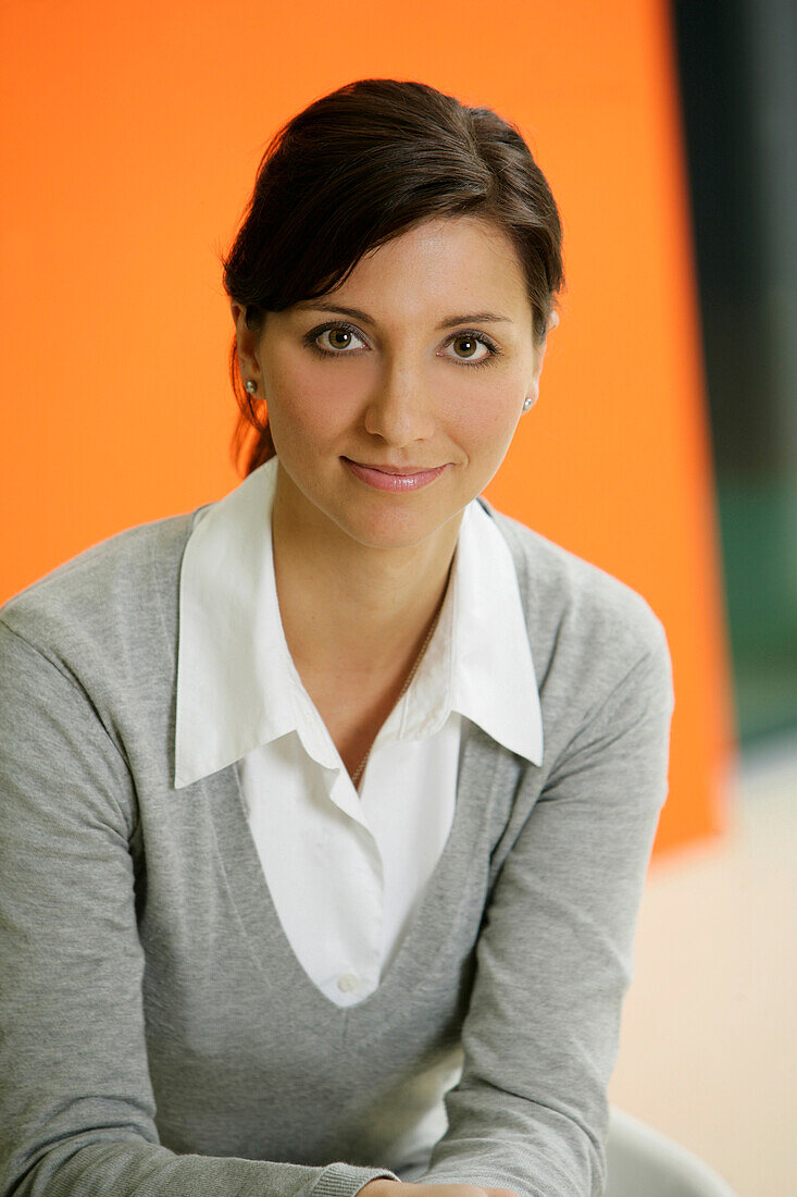 Young woman smiling at camera