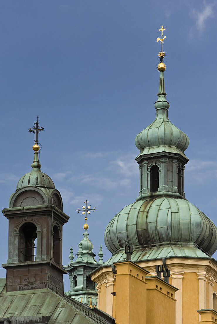 Church Steeples of St. John´s Cathedral, Warsaw, Poland, Europe