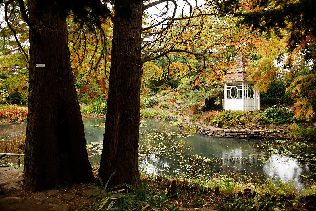 Pavilion in Herzberg Art Nouveau Garden, Herzberg (Elster), Land Brandenburg, Germany