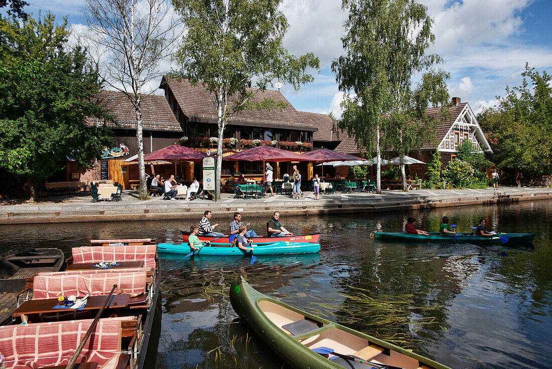 Restaurant Zum Froehlichen Hecht, Lehde, Spreewald, Land Brandenburg, Deutschland