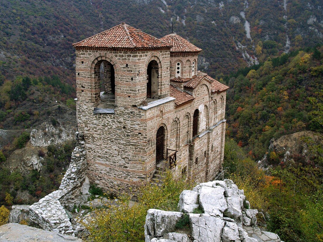 Church of St Mary of Petrich, Assen fortress, Asenovgrad, Bulgaria, Europe