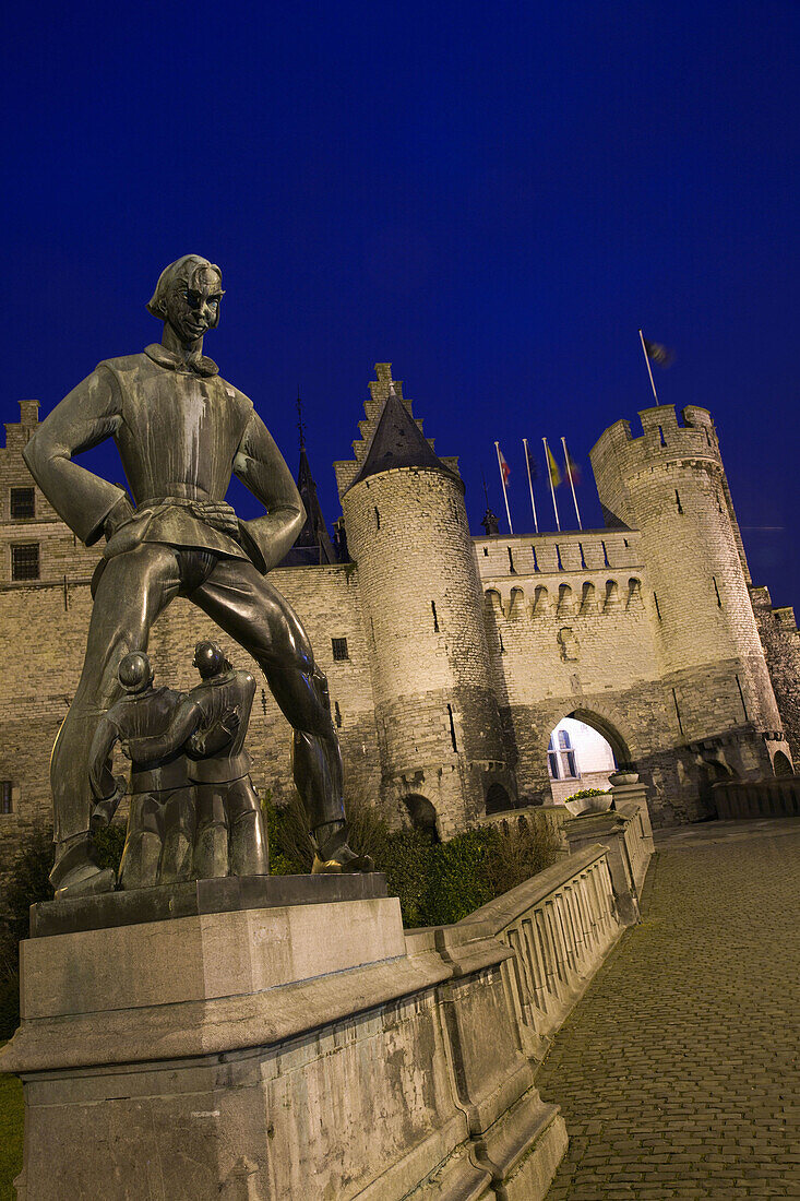 Het Steen historic medieval castle, Antwerp, Belgium