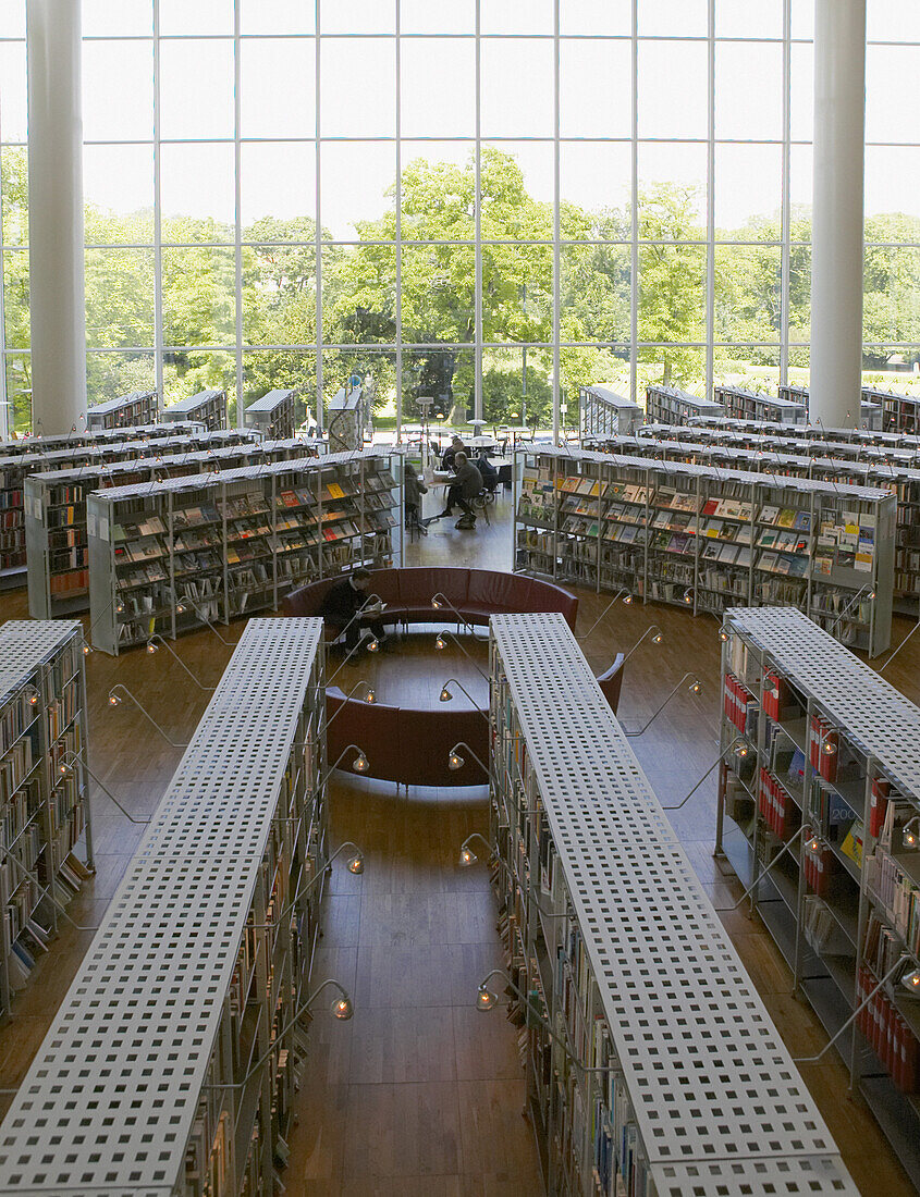 Interior from library in Malmö, Sweden