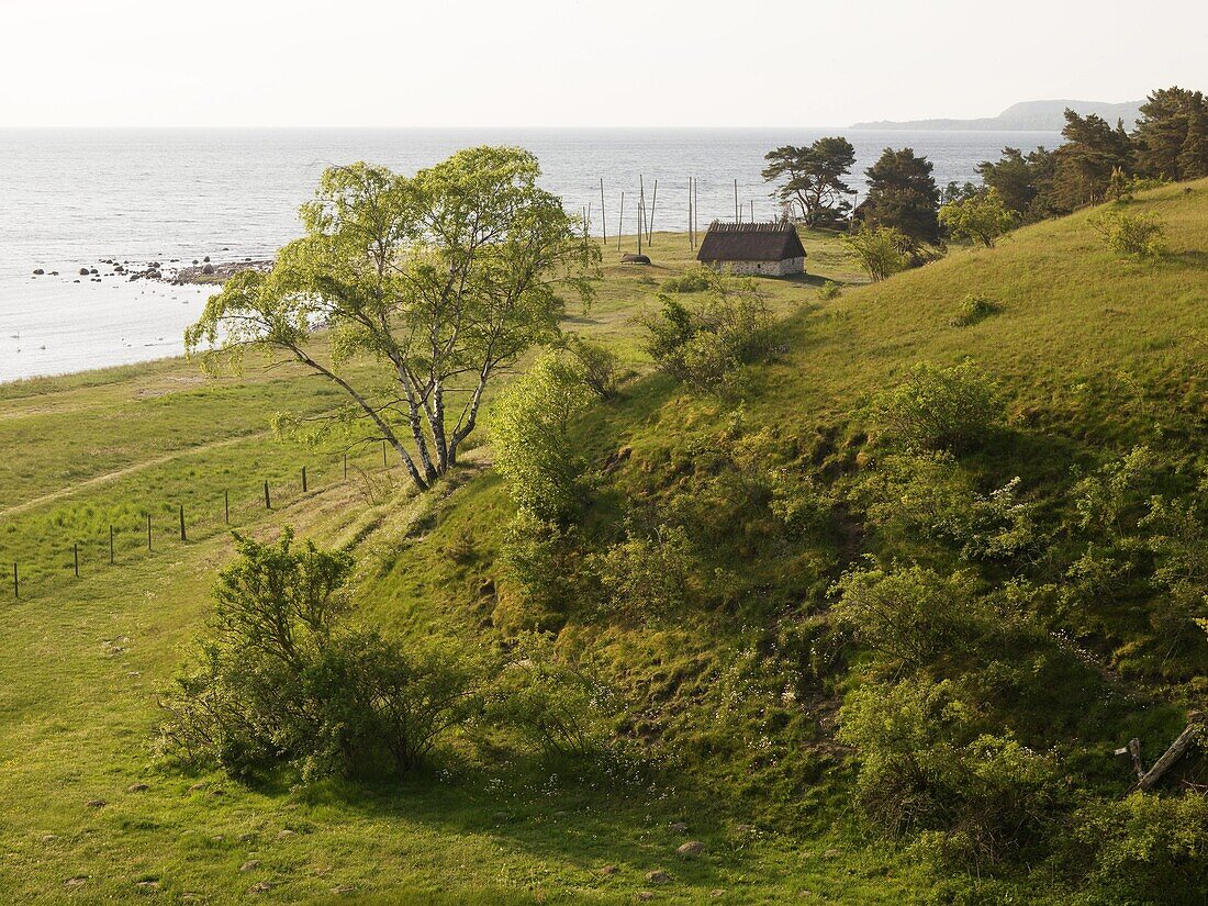 House on shore, osterlen, Skane, Sweden