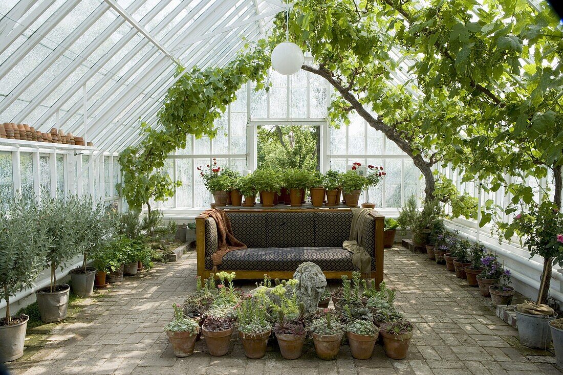 Gustav VI Adolf's greenhouse, Sofiero, Skåne, Sweden