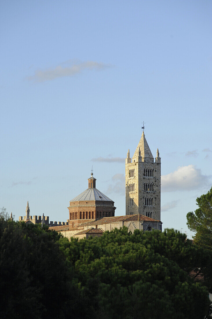 View at the cathedral in Massa Marittima, Province Grosseto, Tuscany, Italy, Europe