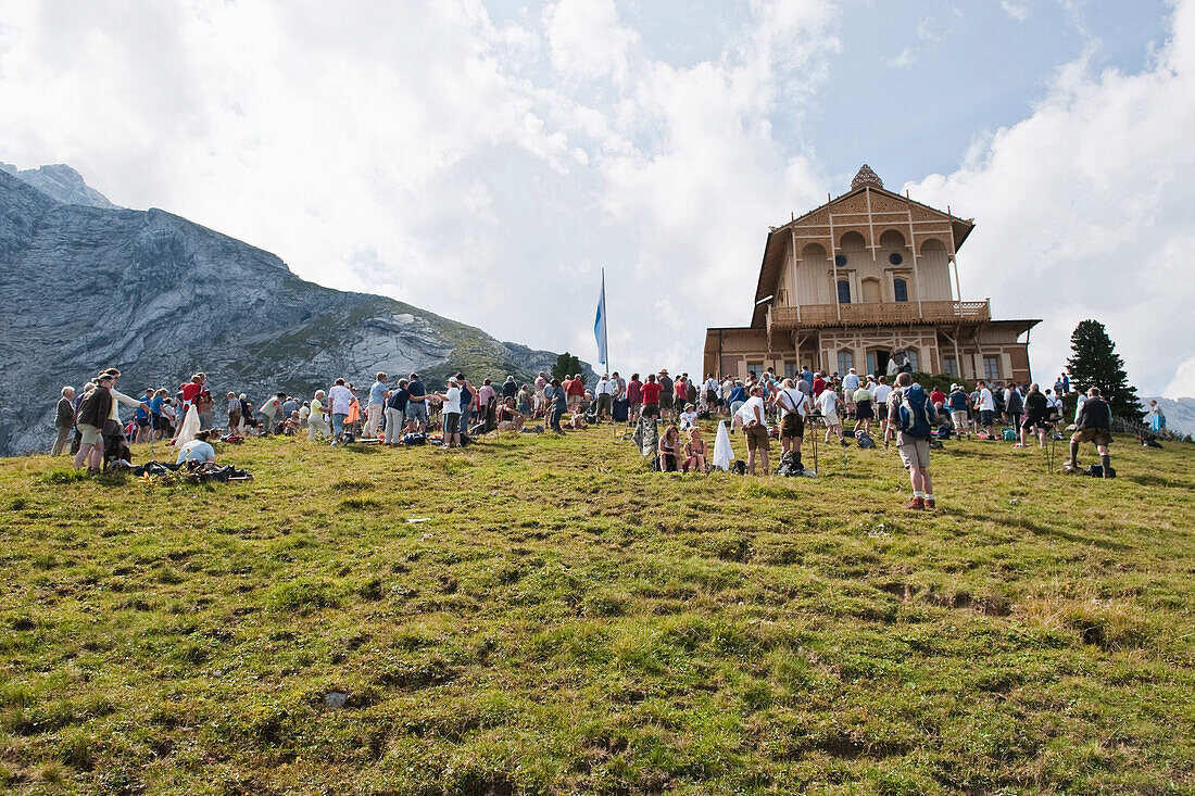 King's House on Schachen, Wetterstein range, Upper Bavaria, Germany