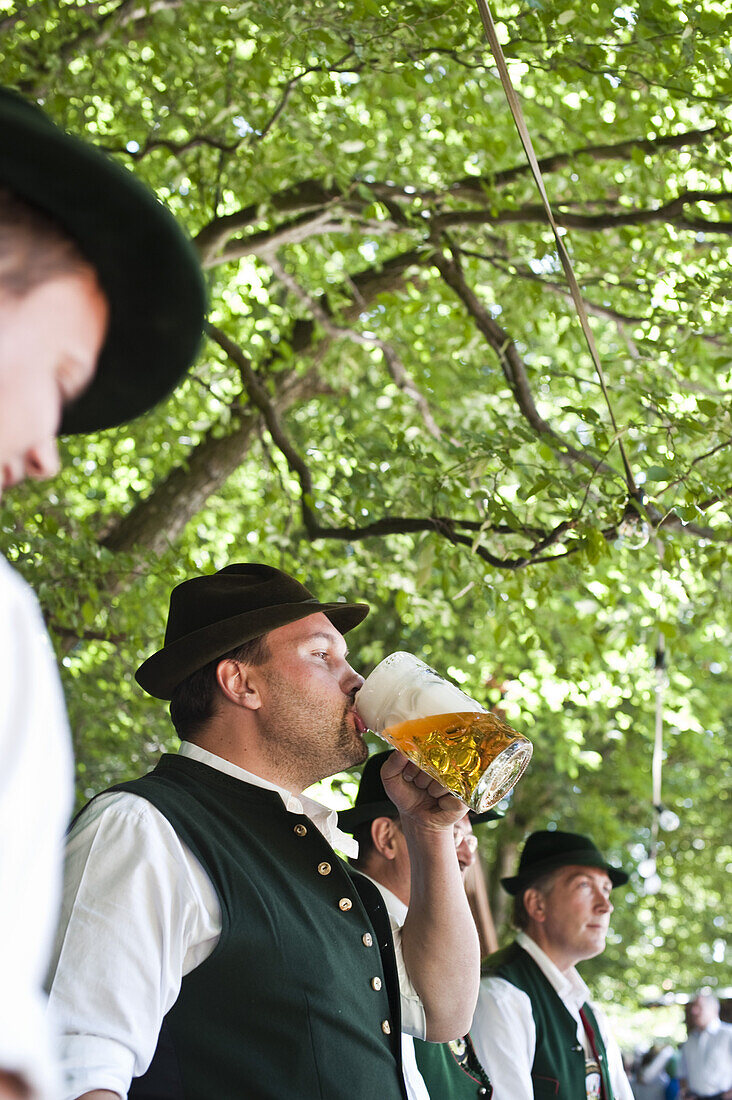 Mountain festival, Kraxnbichl, Neufahrn, Egling, Upper Bavaria, Germany