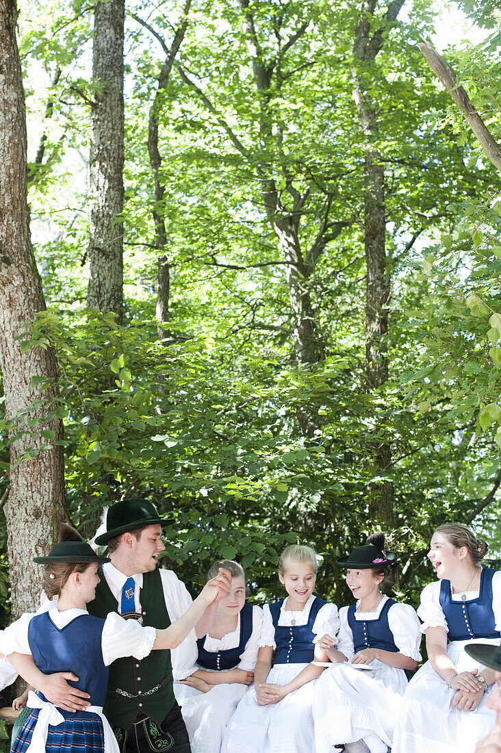 Mountain festival, Kraxnbichl, Neufahrn, Egling, Upper Bavaria, Germany