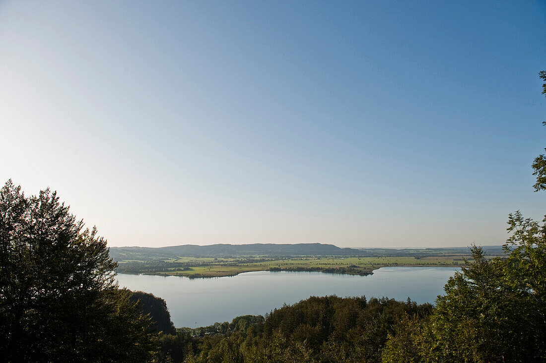 View over lake Kochel, Upper Bavaria, Germany