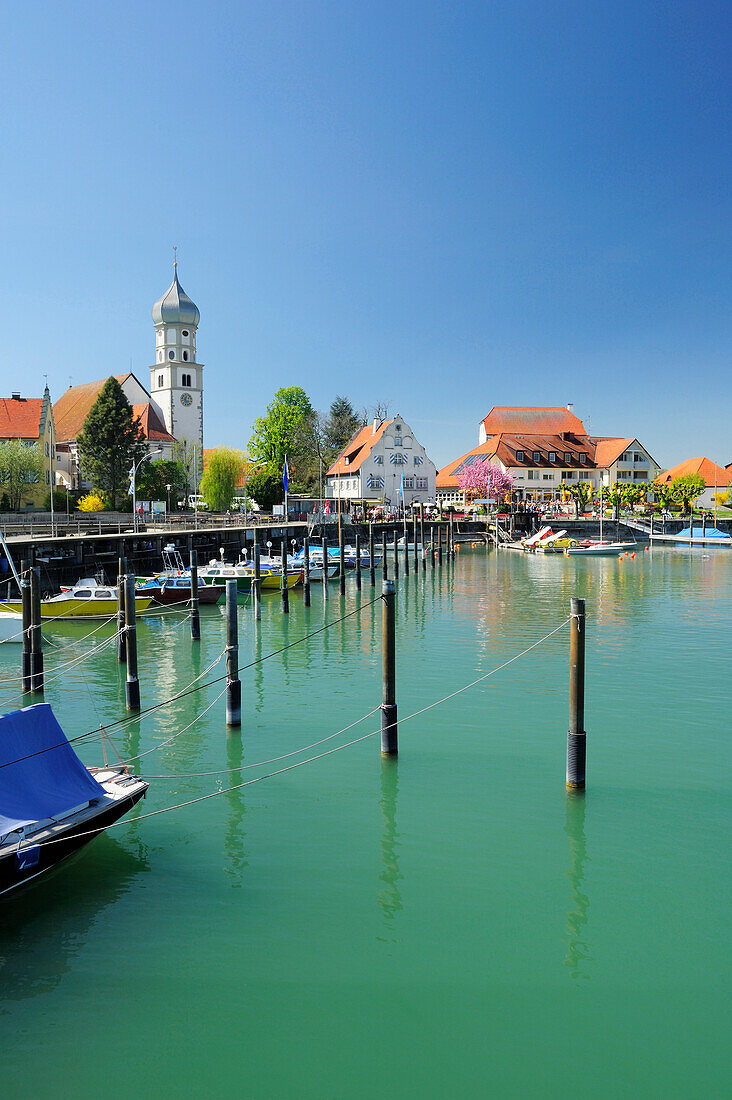 Am Hafen, Bodensee, Wasserburg, Lindau, Bayern, Deutschland