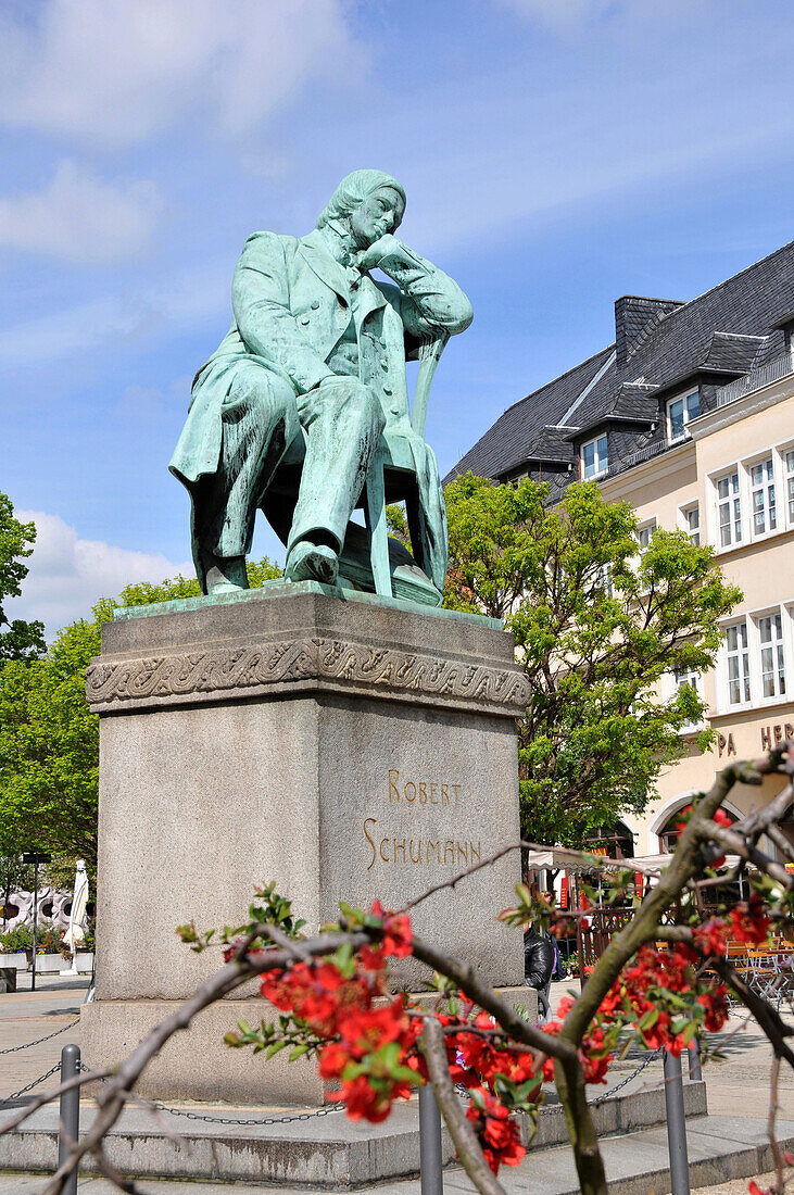 Robert-Schumann-Denkmal, Zwickau, Sachsen, Deutschland