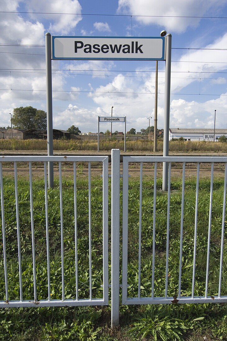 Pasewalk railway station, Uecker-Randow, Mecklenburg-Vorpommern, Germany, Europe