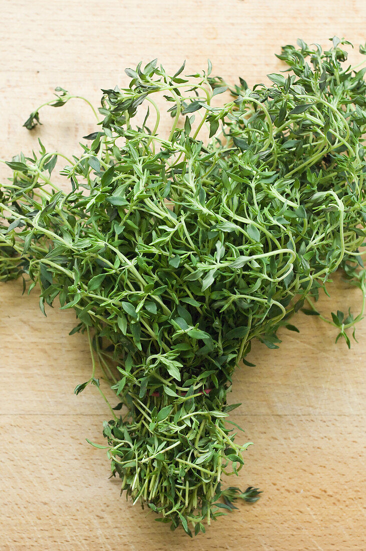 A bunch of fresh herbs, marjoram, Healthy Food