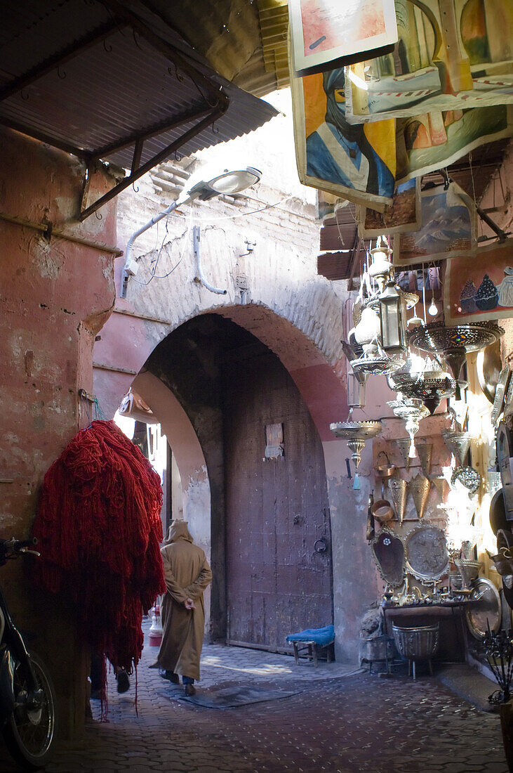 Market in Marrakech, Morocco, North Africa, Africa