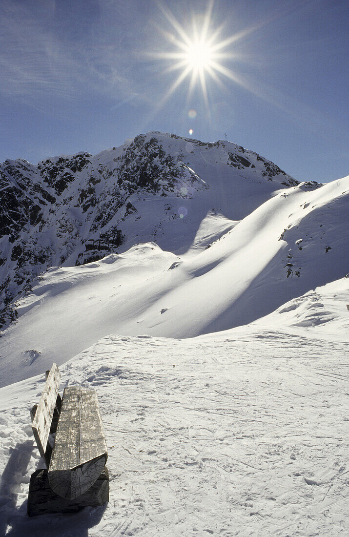 Mountainous landscape in Winter, Wenns, Jerzens, Pitztal, Tyrol, Austria