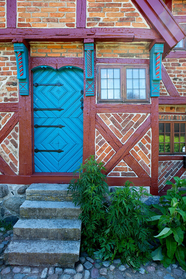 Historical half-timber house, Ystad, Skane, South Sweden, Sweden