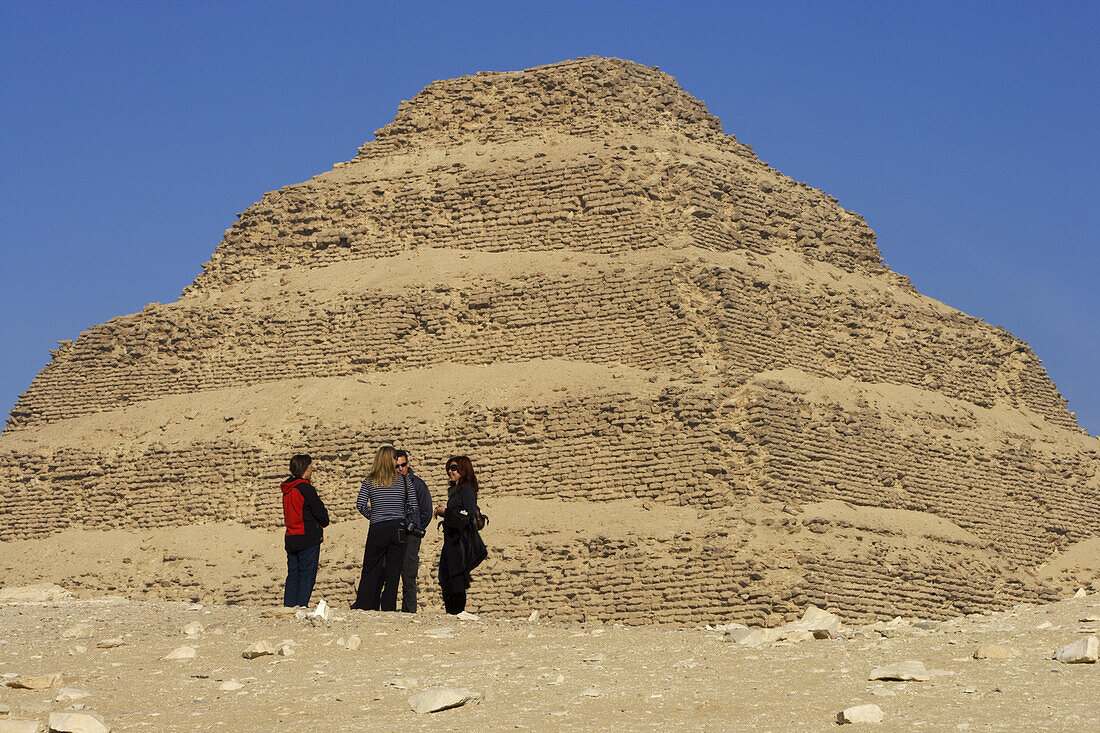 Stufenpyramide des Djoser in Sakkara, Ägypten, Afrika