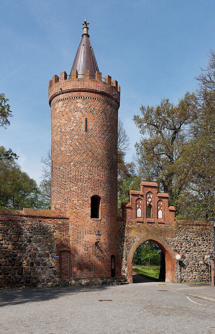 Fangelturm in Neubrandenburg, Mecklenburg Lake district, Mecklenburg-Western Pomerania, Germany