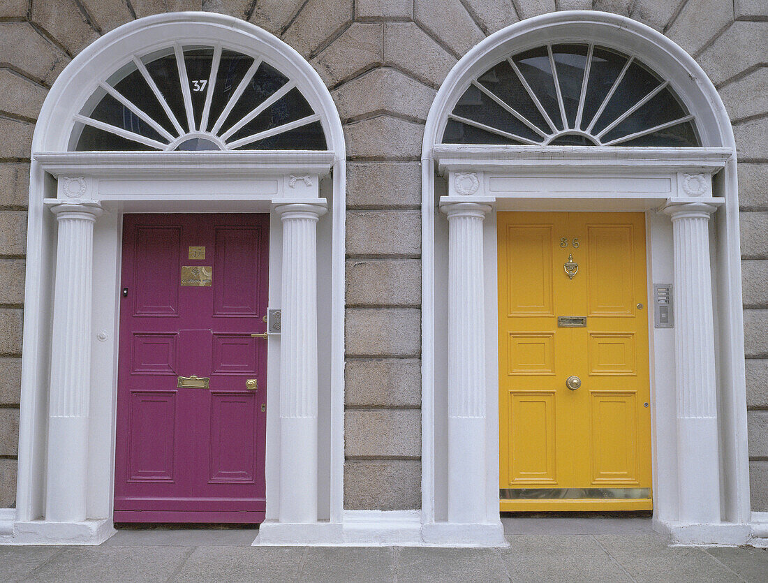 Haustüren in Dublin, Irland