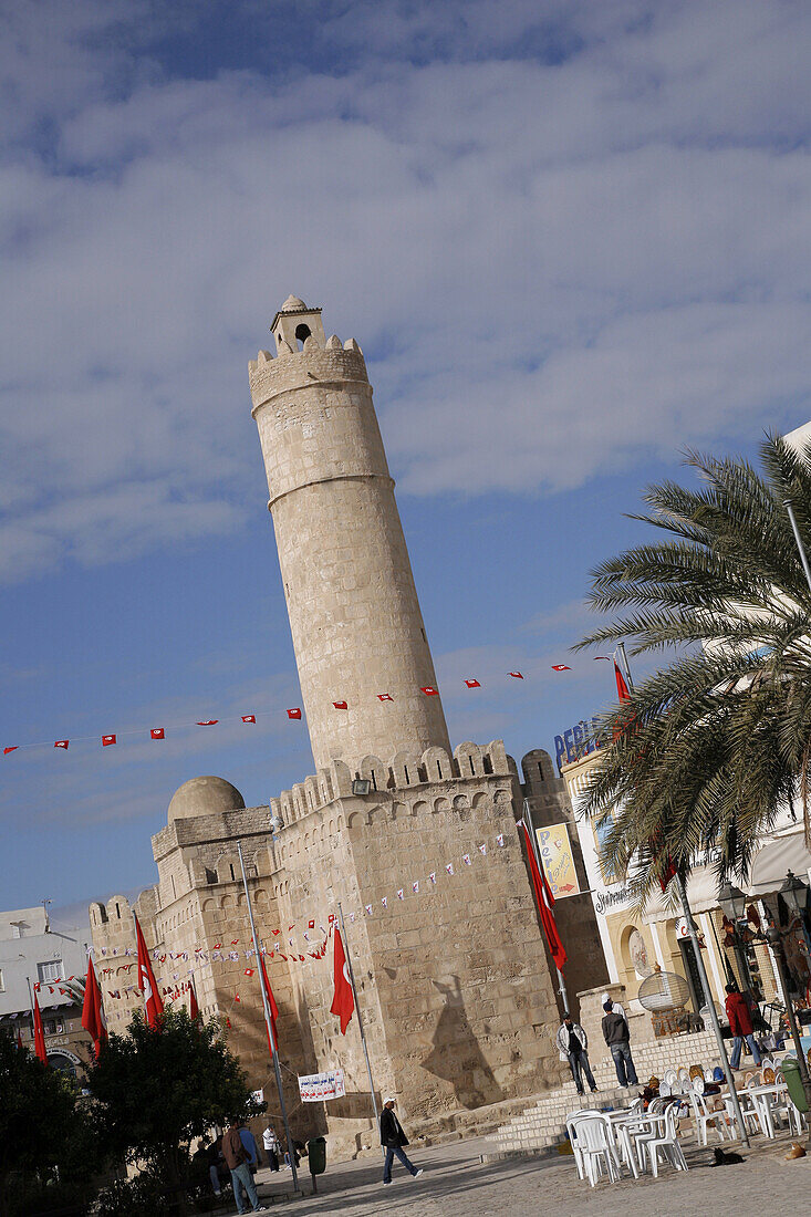Sousse Ribat, Tunisia. It is the most famous and wellknown ribat in Tunisia. It was built 787, 821 AD.