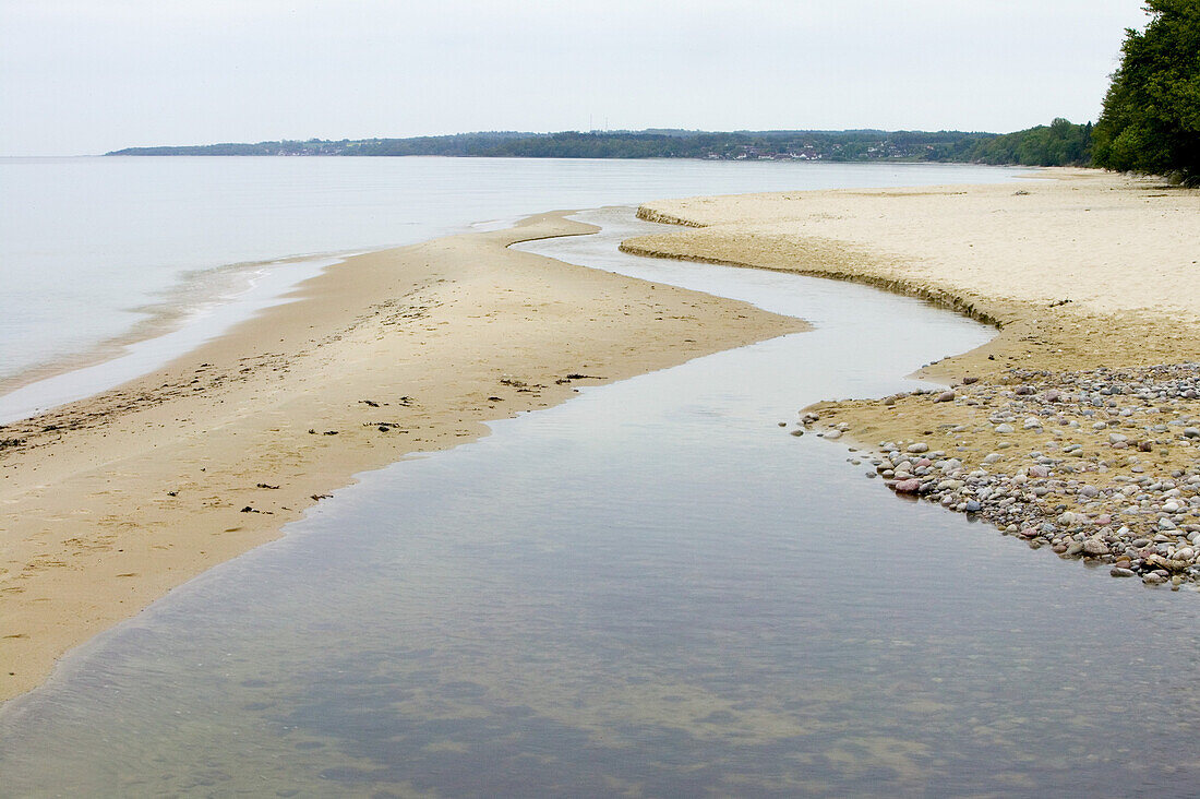 The mouth of Rorum stream, Stenshuvud National Park, Skane, Sweden