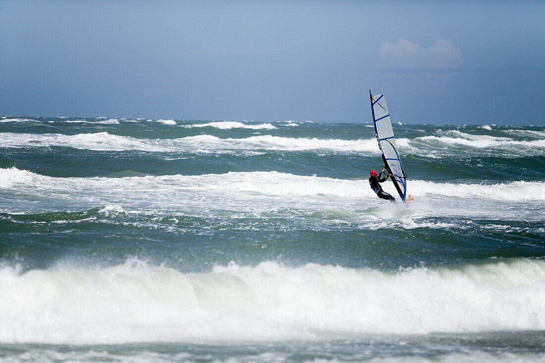 Windsurfing, Skagerrak, Jutland, Denmark