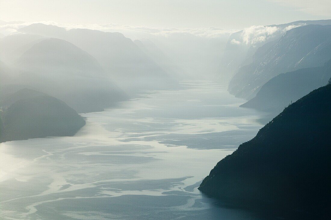 Dawn at Lysefjorden, Lyse fjord, Norway