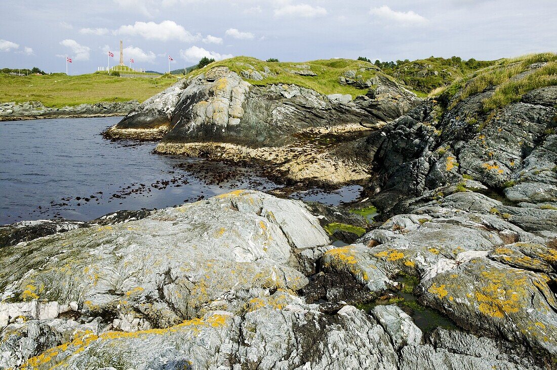 Cliffs in the sea, Haugesund, Norway
