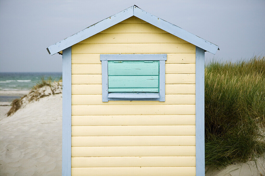 Bathing huts in Skanör, Skåne, Sweden