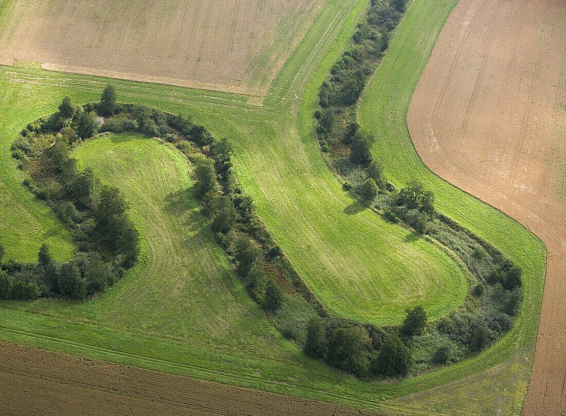 Stream in agriulture landscape, Skane, Sweden