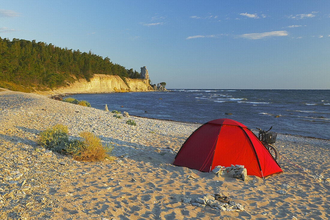 Tent on beach