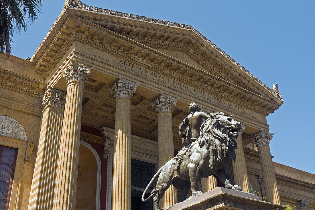 Massimo Theatre Teatro Massimo opera house Piazza Verdi Palermo Sicily Italy