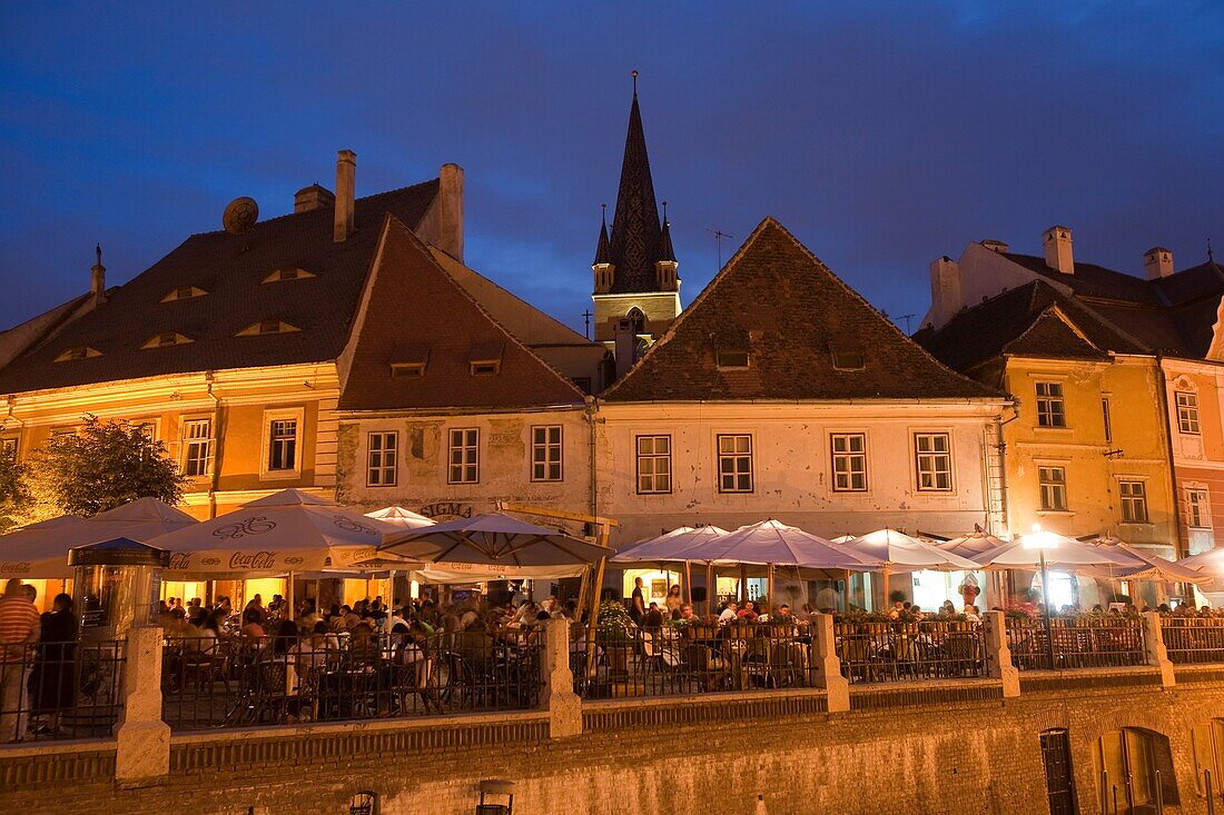 Mica square  Sibiu  Transylvania  Romania