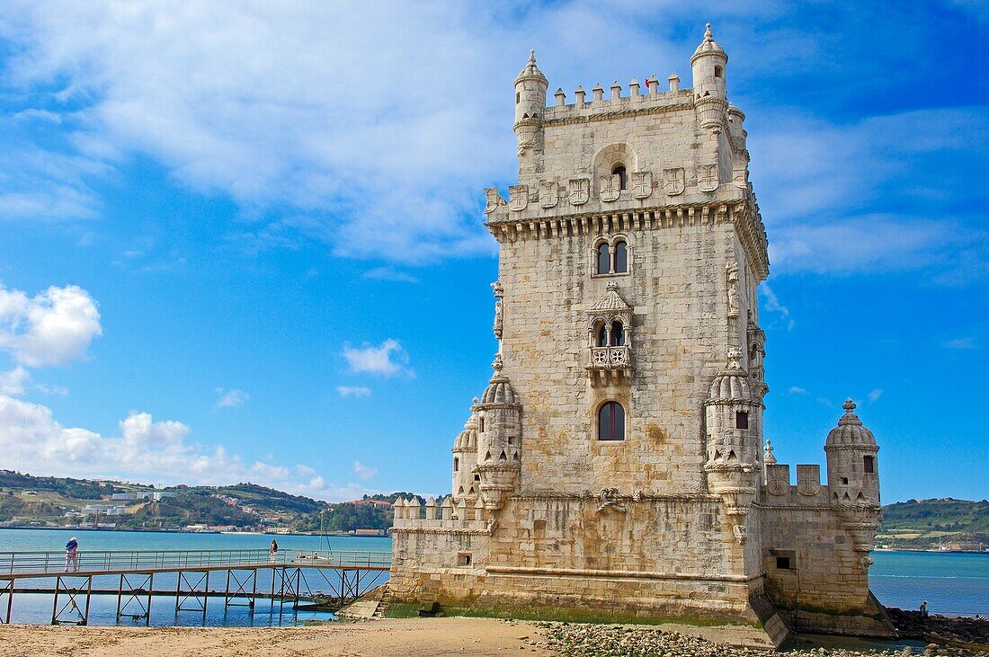 Belem Tower built by Francisco de Arruda, Lisbon, Portugal