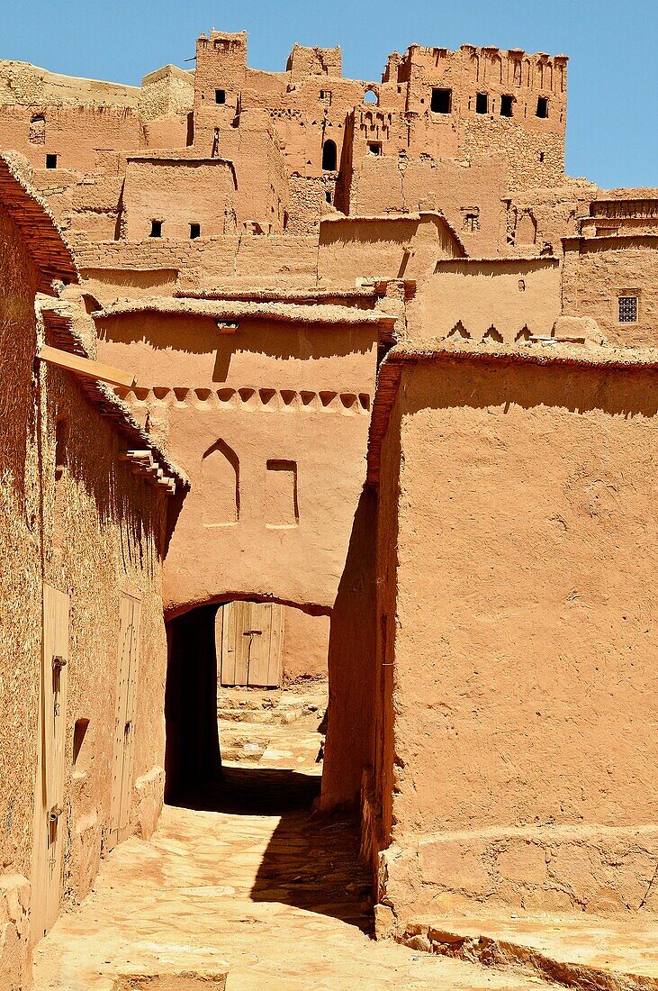 Maroc, Haut Atlas, Province de Ouarzazate, Ksar d´Aït-Ben-Haddou, classé Patrimoine Mondial de l´UNESCO